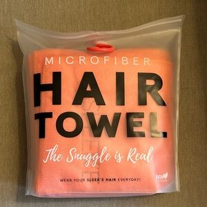 Orange Sleek’e Microfiber Hair Towel